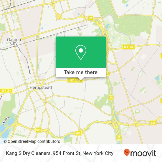 Mapa de Kang S Dry Cleaners, 954 Front St