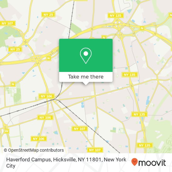 Haverford Campus, Hicksville, NY 11801 map