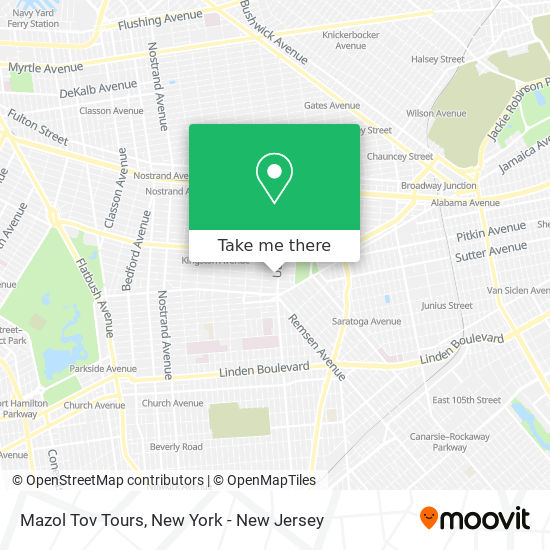 Mazol Tov Tours map