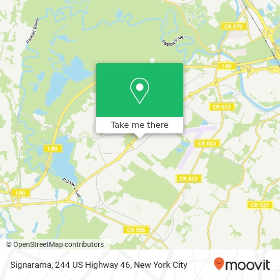 Signarama, 244 US Highway 46 map