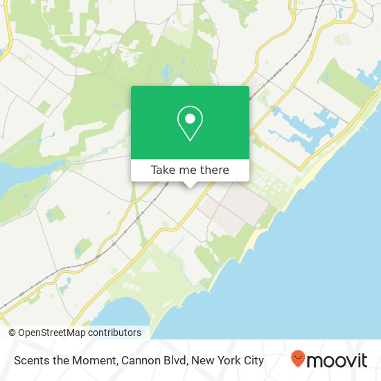 Scents the Moment, Cannon Blvd map