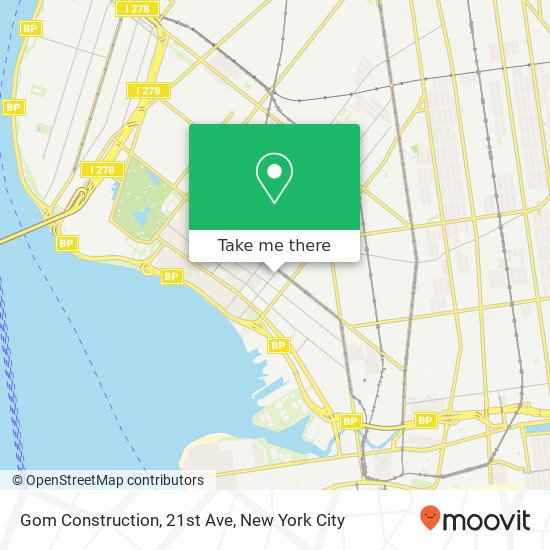 Mapa de Gom Construction, 21st Ave