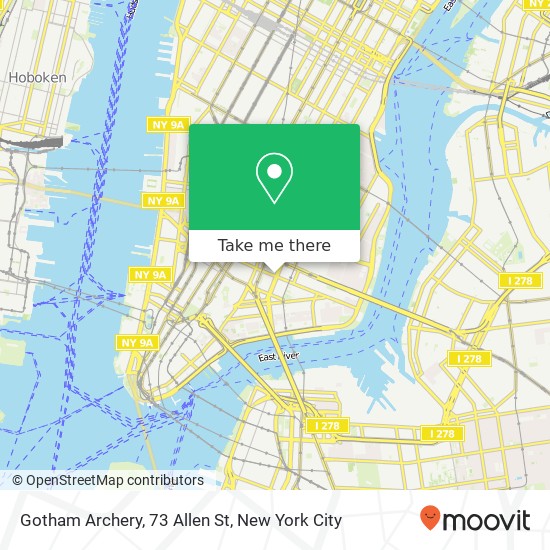 Gotham Archery, 73 Allen St map