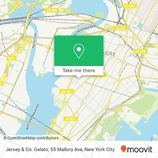 Jersey & Co. Gelato, 55 Mallory Ave map