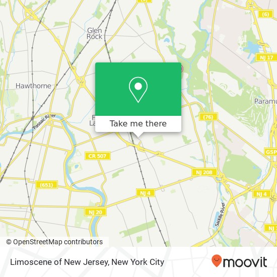 Limoscene of New Jersey map