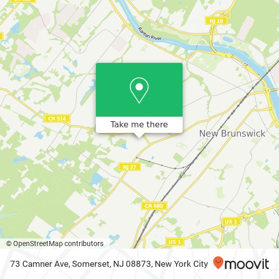 73 Camner Ave, Somerset, NJ 08873 map