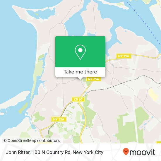 Mapa de John Ritter, 100 N Country Rd