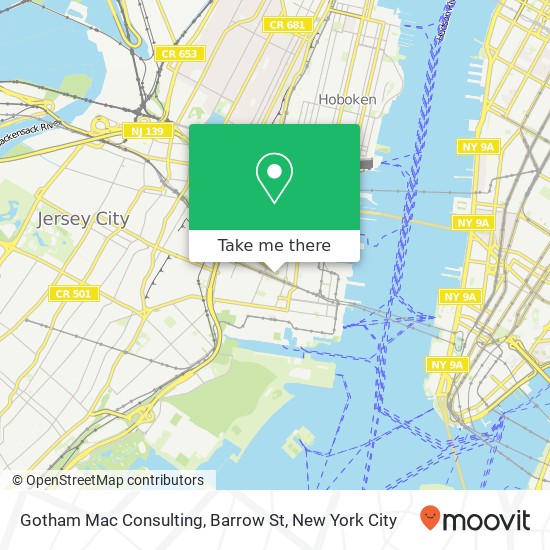 Mapa de Gotham Mac Consulting, Barrow St