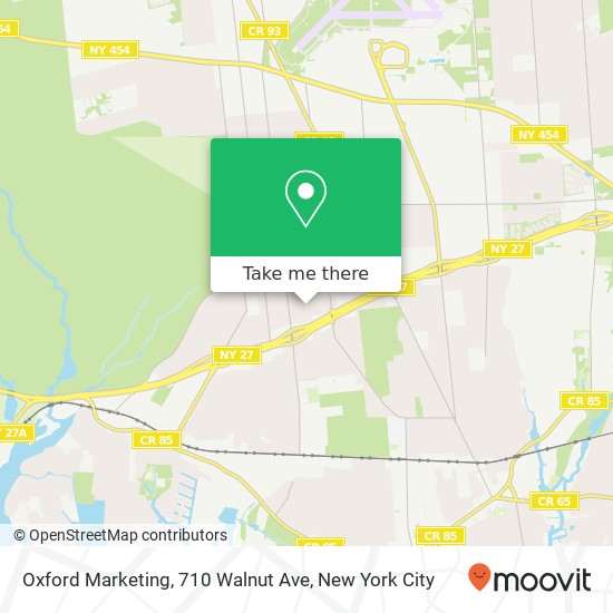 Mapa de Oxford Marketing, 710 Walnut Ave