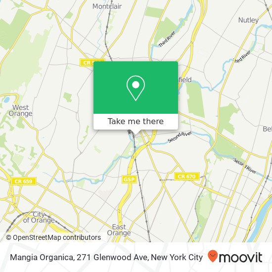 Mapa de Mangia Organica, 271 Glenwood Ave