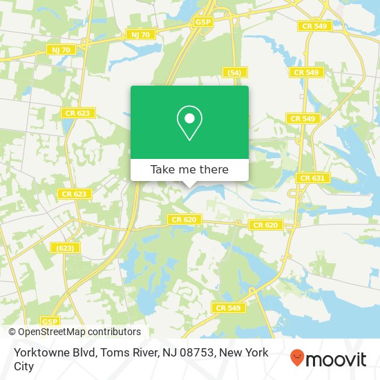 Yorktowne Blvd, Toms River, NJ 08753 map