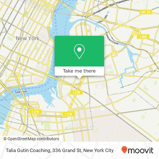 Talia Gutin Coaching, 336 Grand St map