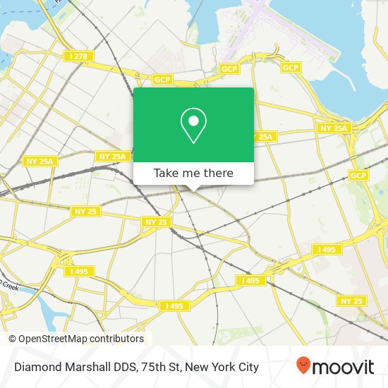 Mapa de Diamond Marshall DDS, 75th St