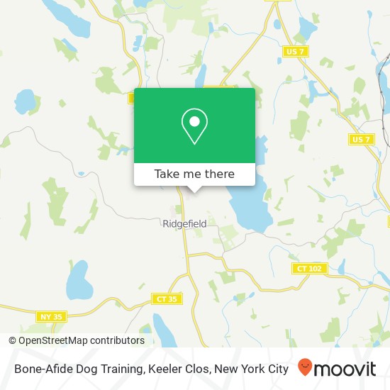 Mapa de Bone-Afide Dog Training, Keeler Clos