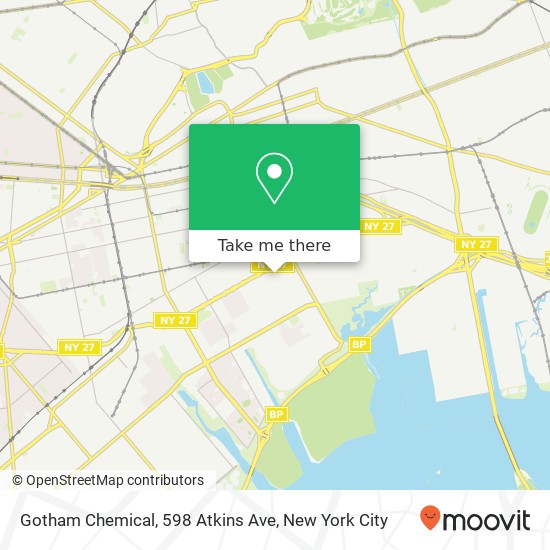 Gotham Chemical, 598 Atkins Ave map