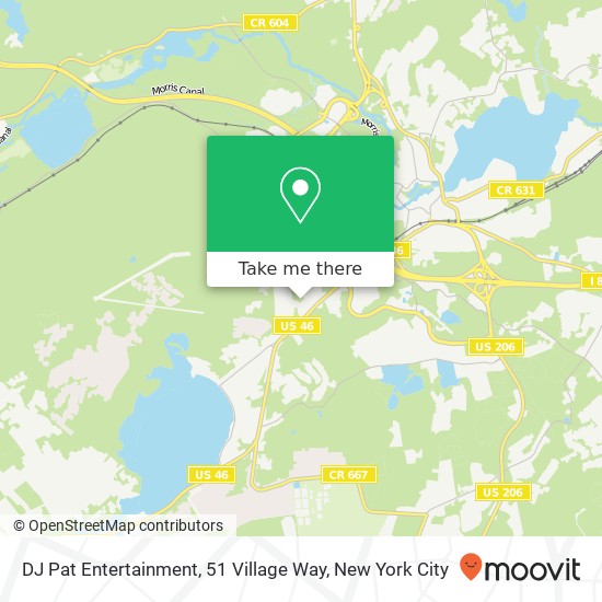 DJ Pat Entertainment, 51 Village Way map