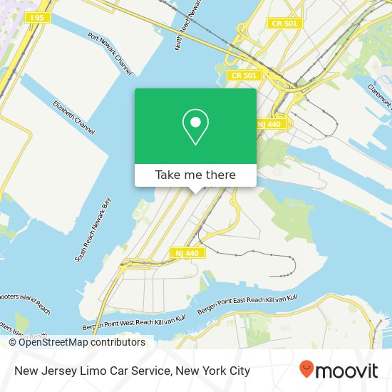 New Jersey Limo Car Service map