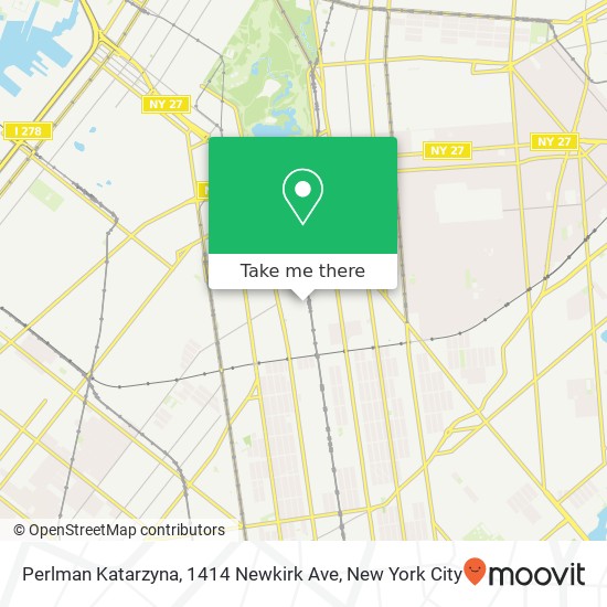 Mapa de Perlman Katarzyna, 1414 Newkirk Ave