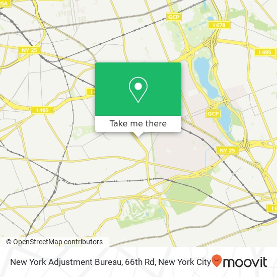 Mapa de New York Adjustment Bureau, 66th Rd