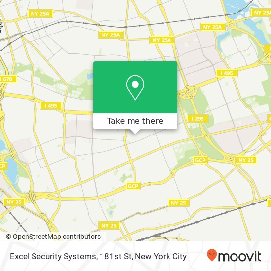 Excel Security Systems, 181st St map