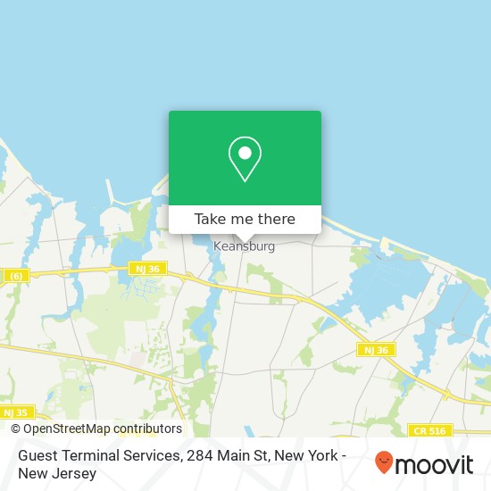 Guest Terminal Services, 284 Main St map