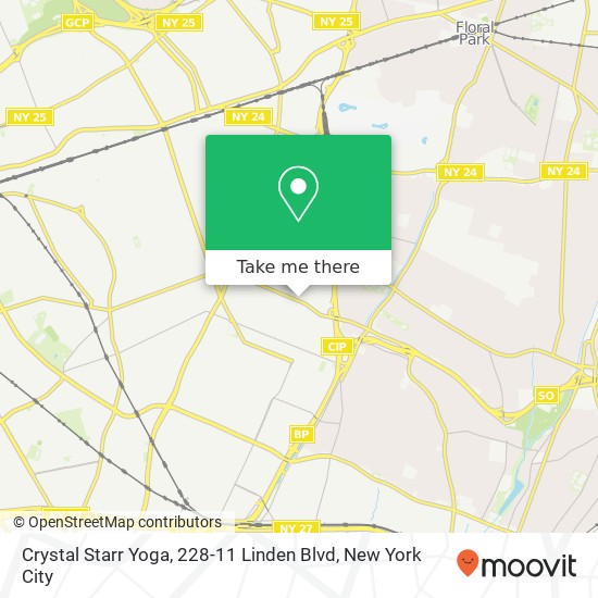 Crystal Starr Yoga, 228-11 Linden Blvd map