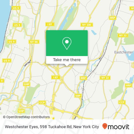 Westchester Eyes, 598 Tuckahoe Rd map