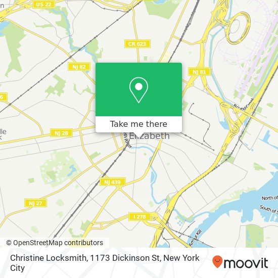 Christine Locksmith, 1173 Dickinson St map