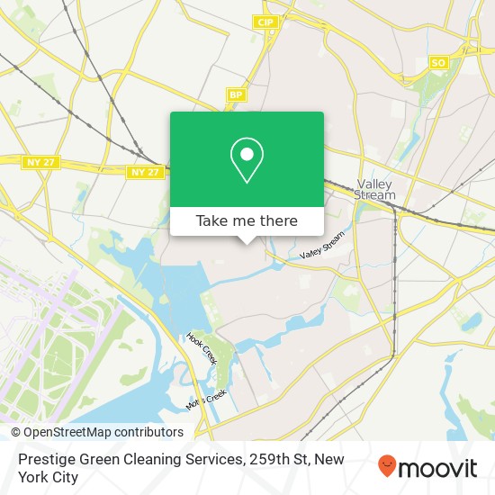 Prestige Green Cleaning Services, 259th St map