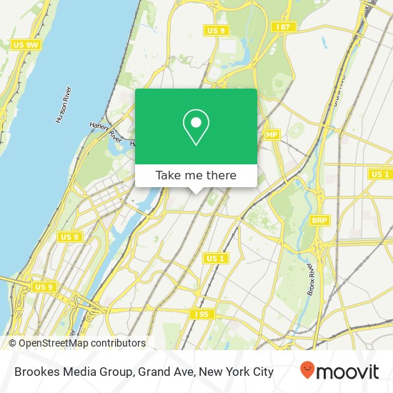 Mapa de Brookes Media Group, Grand Ave