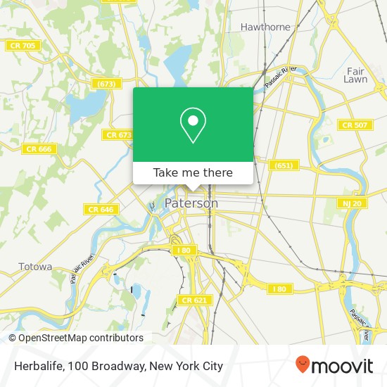 Mapa de Herbalife, 100 Broadway