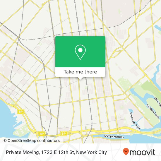 Private Moving, 1723 E 12th St map