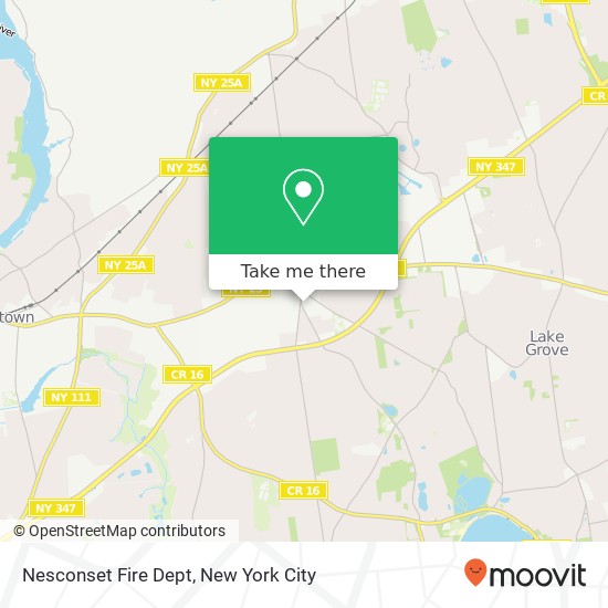 Mapa de Nesconset Fire Dept