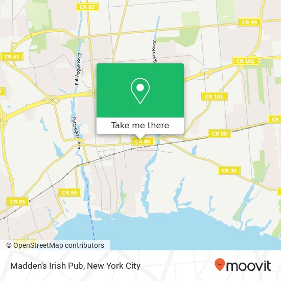 Madden's Irish Pub map