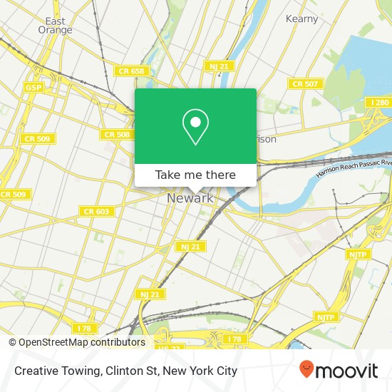 Mapa de Creative Towing, Clinton St