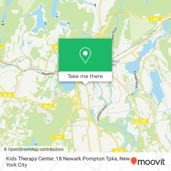 Kids Therapy Center, 18 Newark Pompton Tpke map