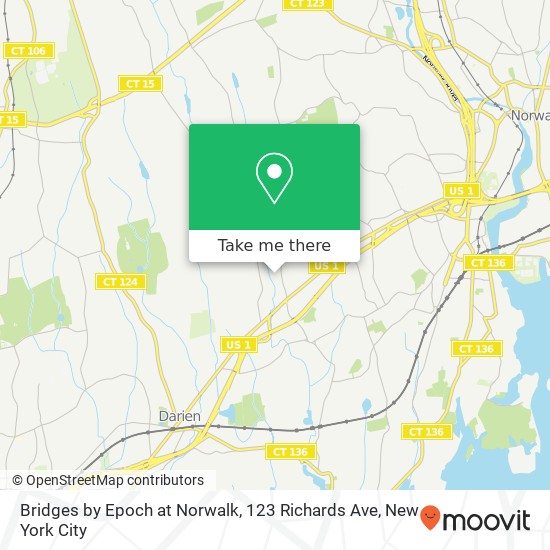 Bridges by Epoch at Norwalk, 123 Richards Ave map