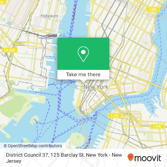 District Council 37, 125 Barclay St map