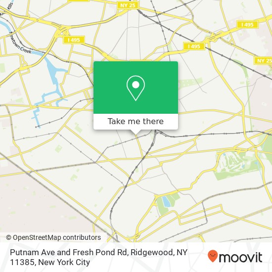 Putnam Ave and Fresh Pond Rd, Ridgewood, NY 11385 map