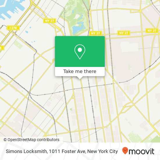 Simons Locksmith, 1011 Foster Ave map