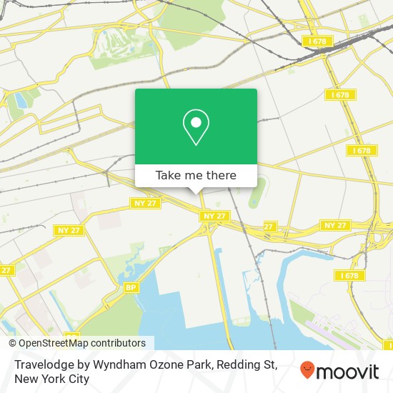 Mapa de Travelodge by Wyndham Ozone Park, Redding St