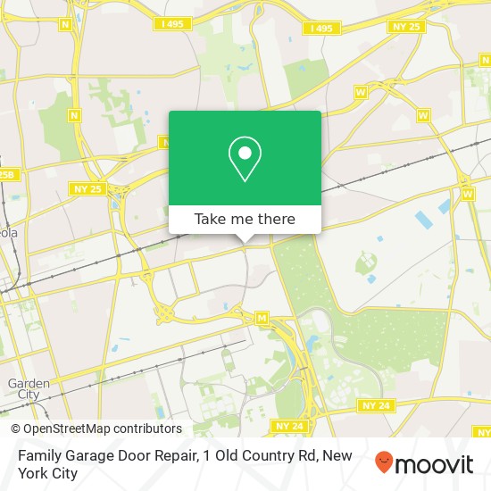 Mapa de Family Garage Door Repair, 1 Old Country Rd