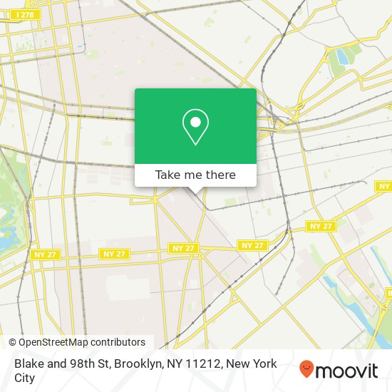 Mapa de Blake and 98th St, Brooklyn, NY 11212