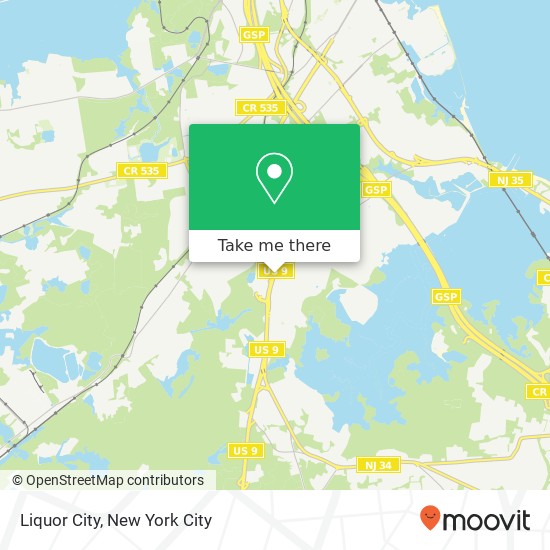 Liquor City map