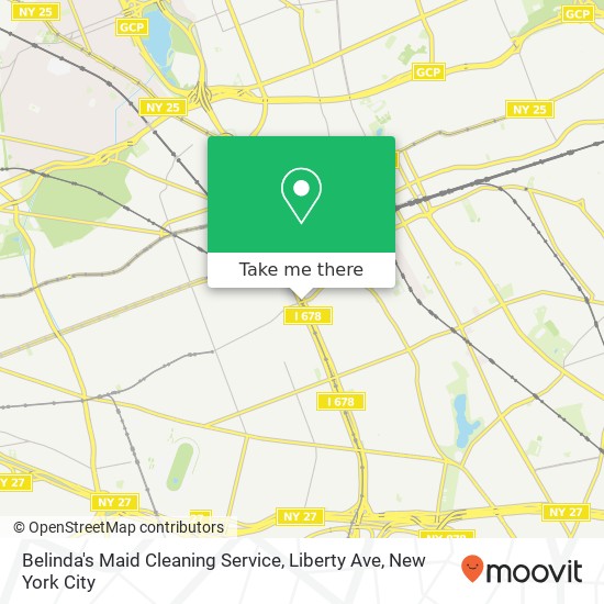 Belinda's Maid Cleaning Service, Liberty Ave map