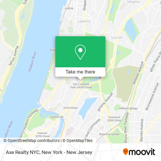 Axe Realty NYC map