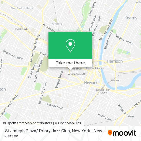 Mapa de St Joseph Plaza/ Priory Jazz Club