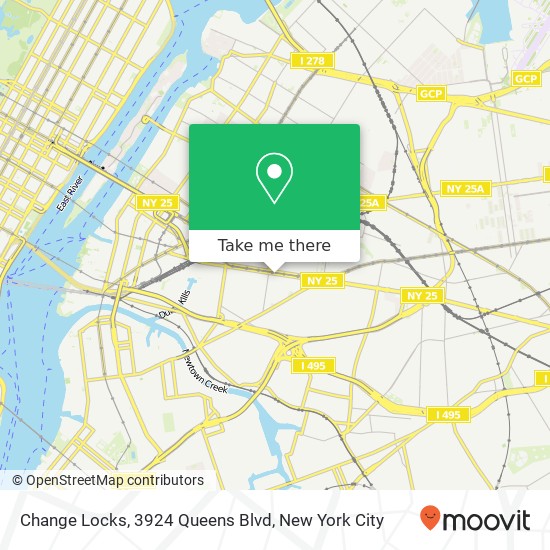 Change Locks, 3924 Queens Blvd map