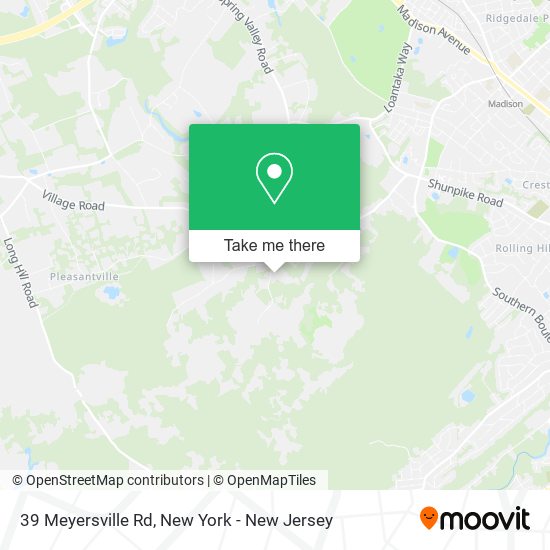 Mapa de 39 Meyersville Rd