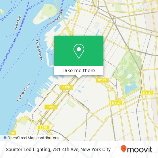 Mapa de Saunter Led Lighting, 781 4th Ave